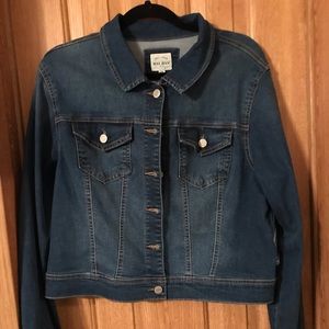 Plus size jean jacket